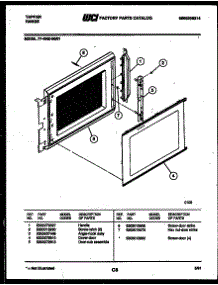 08 - Upper Oven Door Parts parts for Frigidaire Range 77-4950-00-01 from AppliancePartsPros.com