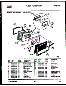 03 - Lower Oven Door Parts parts for Frigidaire Range 77-4950-00-02 from AppliancePartsPros.com