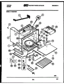 12 - Wrapper And Body Parts parts for Frigidaire Range 77-4950-00-01 from AppliancePartsPros.com