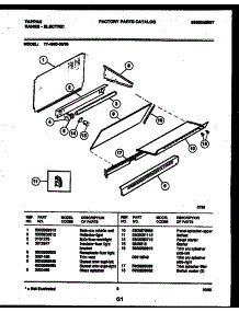 07 - Splasher Control parts for Frigidaire Range 77-4950-23-05 from AppliancePartsPros.com