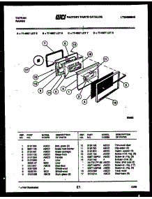 03 - Lower Oven Door Parts parts for Frigidaire Range 77-4957-66-08 from AppliancePartsPros.com
