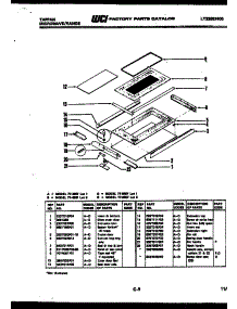 08 - Top Door Parts parts for Frigidaire Range 77-8957-23-01 from AppliancePartsPros.com