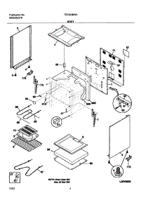 05 - Body parts for Tappan Range TEF303BWA from AppliancePartsPros.com