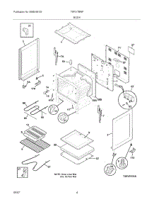 05 - Body parts for Tappan Range TEF317BWF from AppliancePartsPros.com