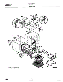 04 - Upper Body parts for Frigidaire Oven TEB555CCB1 from AppliancePartsPros.com