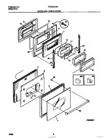 05 - Upper And Lower Doors parts for Frigidaire Oven TEB555CCB1 from AppliancePartsPros.com