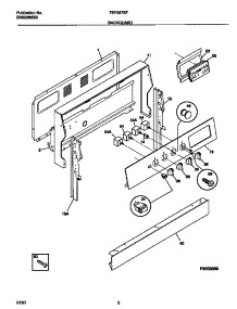 02 - Backguard parts for Frigidaire Range TEF357BFDB from AppliancePartsPros.com