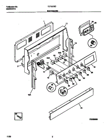 02 - Backguard parts for Frigidaire Range TEF357BCDD from AppliancePartsPros.com