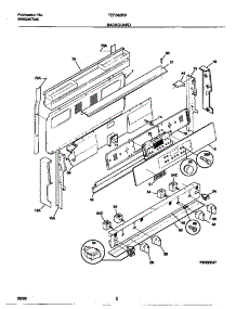 02 - Backguard parts for Frigidaire Range TEF362BBBE from AppliancePartsPros.com