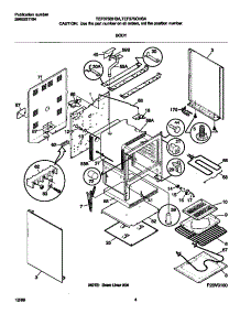 03 - Body parts for Frigidaire Range TEF375CHSA from AppliancePartsPros.com