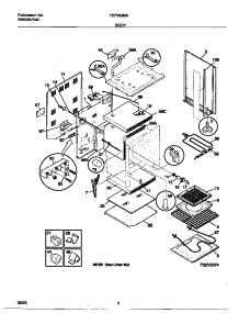 03 - Body parts for Frigidaire Range TEF362BBBE from AppliancePartsPros.com