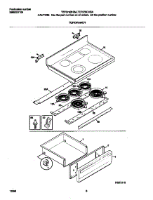 04 - Top parts for Frigidaire Range TEF375CHSA from AppliancePartsPros.com