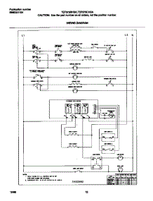 06 - Wiring Diagram parts for Frigidaire Range TEF375CHSA from AppliancePartsPros.com