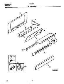 02 - Splasher / Light parts for Frigidaire Range TEO356BCWD from AppliancePartsPros.com