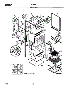 04 - Lower Body parts for Frigidaire Range TEO356BCWD from AppliancePartsPros.com