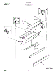 02 - Splasher parts for Frigidaire Range TEO356BFW3 from AppliancePartsPros.com