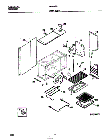 05 - Upper Body parts for Frigidaire Range TEO356BCWD from AppliancePartsPros.com