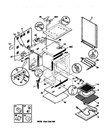 03 - Body parts for Frigidaire Range TEF357BCWA from AppliancePartsPros.com