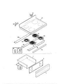 Top / Drawer parts for Tappan Range TEF365CHTA from AppliancePartsPros.com