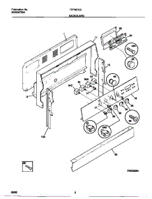 02 - Backguard parts for Frigidaire Range TEF387CCTC from AppliancePartsPros.com