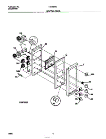 03 - Control Panel parts for Frigidaire Range TEO353SCWD from AppliancePartsPros.com