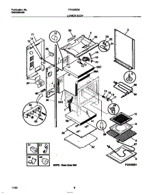 04 - Lower Body parts for Frigidaire Range TEO353SCWD from AppliancePartsPros.com