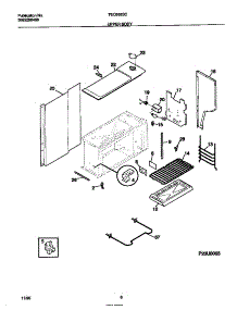 05 - Upper Body parts for Frigidaire Range TEO353SCWD from AppliancePartsPros.com
