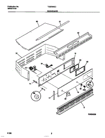 02 - Backguard parts for Frigidaire Oven TGB500CCBA from AppliancePartsPros.com
