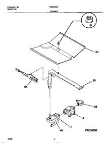03 - Burner parts for Frigidaire Oven TGB500CCBA from AppliancePartsPros.com
