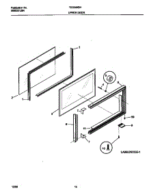 08 - Upper Door parts for Frigidaire Range TEO356BHD1 from AppliancePartsPros.com