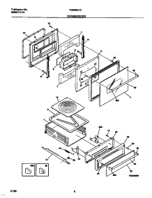 05 - Drawer / Door parts for Frigidaire Oven TGB500CCBA from AppliancePartsPros.com