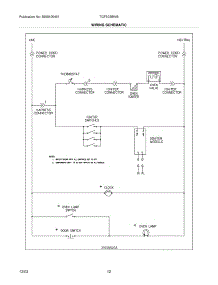 12 - Wiring Schematic parts for Tappan Range TGF303BWB from AppliancePartsPros.com