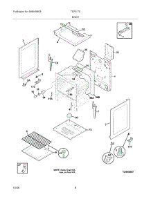 07 - Body parts for Tappan Range TGF317ESB from AppliancePartsPros.com