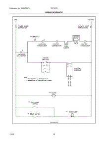 12 - Wiring Schematic parts for Tappan Range TGF317BUB from AppliancePartsPros.com