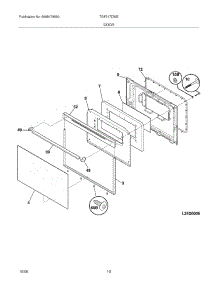 11 - Door parts for Tappan Range TGF317DWE from AppliancePartsPros.com