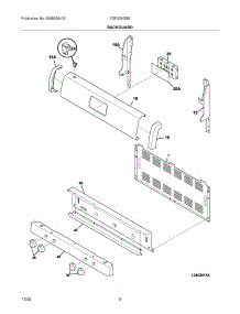 03 - Backguard parts for Tappan Range TGF328GSE from AppliancePartsPros.com