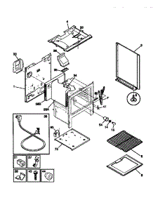 04 - Body parts for Frigidaire Range TGF330WCWA from AppliancePartsPros.com