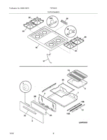 09 - Top / Drawer parts for Tappan Range TGF320DWA from AppliancePartsPros.com