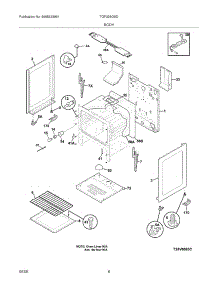 07 - Body parts for Tappan Range TGF328GSD from AppliancePartsPros.com