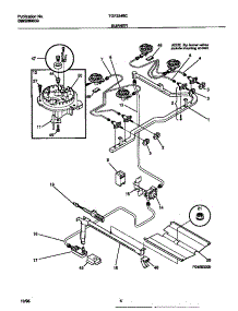 03 - Burner parts for Frigidaire Range TGF334BCWE from AppliancePartsPros.com