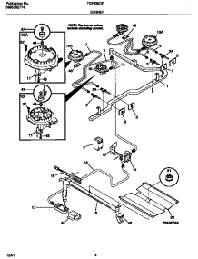 03 - Burner parts for Frigidaire Range TGF335CFSA from AppliancePartsPros.com