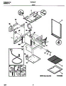 04 - Body parts for Frigidaire Range TGF335CFSA from AppliancePartsPros.com