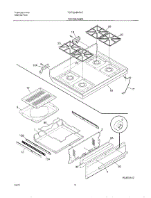 03 - Top / Drawer parts for Tappan Range TGF324BHWC from AppliancePartsPros.com