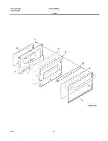 11 - Door parts for Tappan Range TGF324BHWC from AppliancePartsPros.com