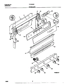 02 - Backguard parts for Frigidaire Range TGF330WCDC from AppliancePartsPros.com