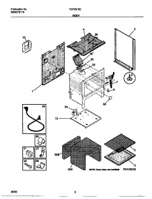 04 - Body parts for Frigidaire Range TGF331SCWA from AppliancePartsPros.com