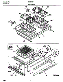 05 - Top / Drawer parts for Frigidaire Range TGF335CFSA from AppliancePartsPros.com