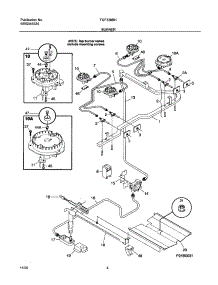 05 - Burner parts for Tappan Range TGF336CHSE from AppliancePartsPros.com