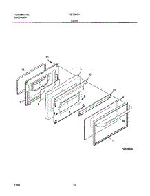 07 - Door parts for Tappan Range TGF336CHSE from AppliancePartsPros.com