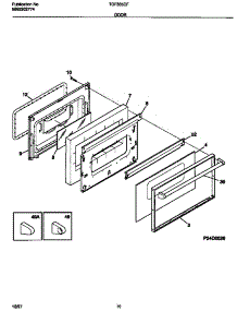 06 - Door parts for Frigidaire Range TGF335CFTA from AppliancePartsPros.com